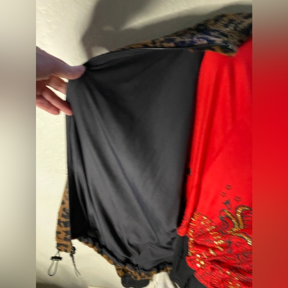 NWT KORAL MONTANA SHERPA FAUX FUR BOMBER JACKET CHEETAH BLACK AND BROWN - Picture 6 of 15